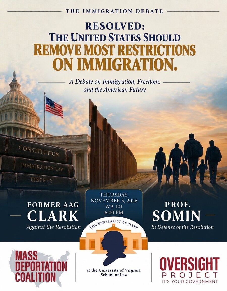 The Immigration Debate flyer